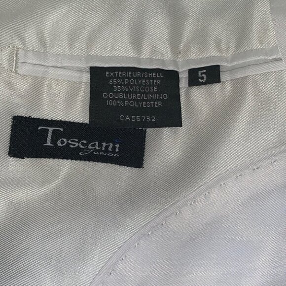 Toscani Junior 2 pieces white suit set - 5T - Picture 4 of 16
